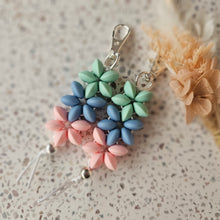 Load image into Gallery viewer, Flower Daisy Beaded Keychain - Autumn Hue
