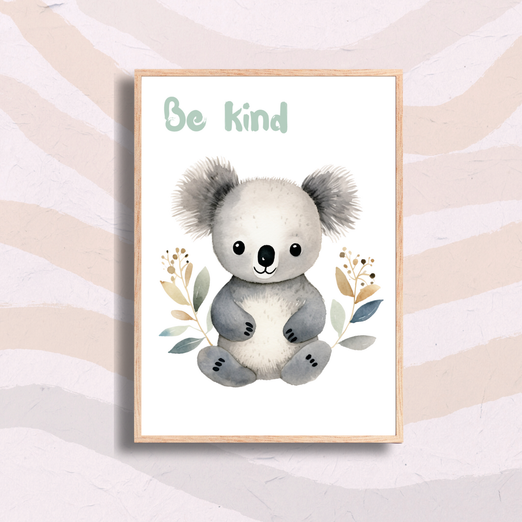 Koala Be Kind Nursery Print